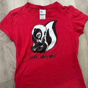 Disney Red Skunk Graphic Tee vintage Y2K